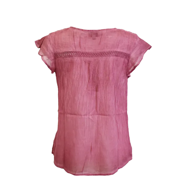 Top en Voile de Coton Esprit Tie-Dye