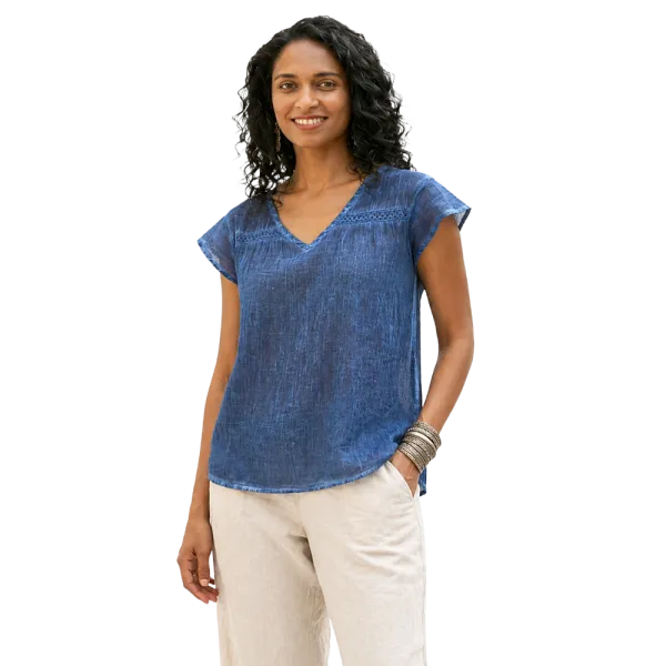 Top en Voile de Coton Esprit Tie-Dye