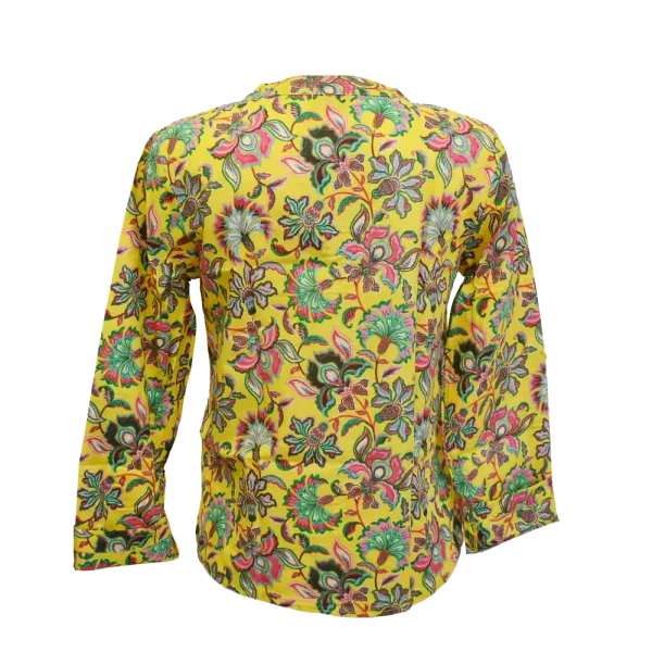 Chemisier Artisanal en Coton Indien "Jardin des Merveilles" - Bloc Imprimé