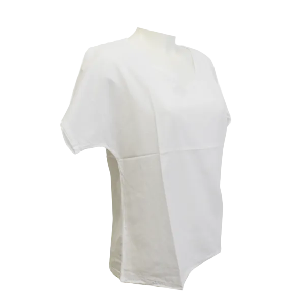 Top Uni Stonewashed - Blanc et Aqua - S au XXL