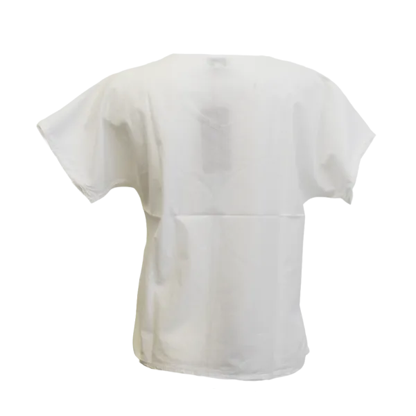 Top Uni Stonewashed - Blanc et Aqua - S au XXL