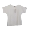 Top Uni Stonewashed - Blanc et Aqua - S au XXL
