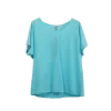 Top Uni Stonewashed - Blanc et Aqua - S au XXL