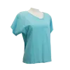 Top Uni Stonewashed - Blanc et Aqua - S au XXL