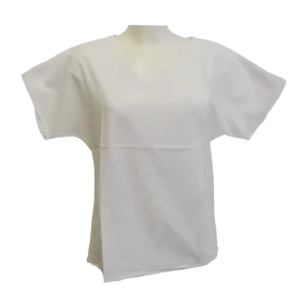 Top Uni Stonewashed - Blanc et Aqua - S au XXL