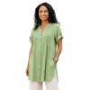Robe Tunique en Viscose "Douceur d'Olive" - Plis Poitrine