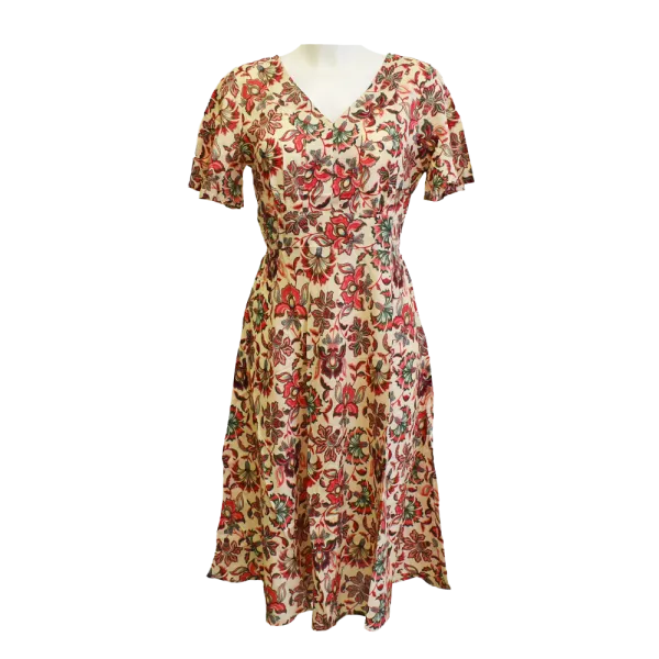 Robe Midi Viscose "Fleurs d'Orient"
