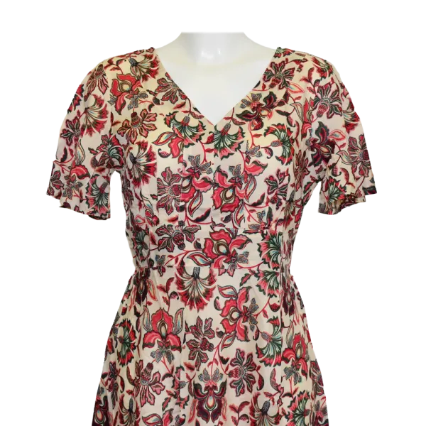 Robe Midi Viscose "Fleurs d'Orient"