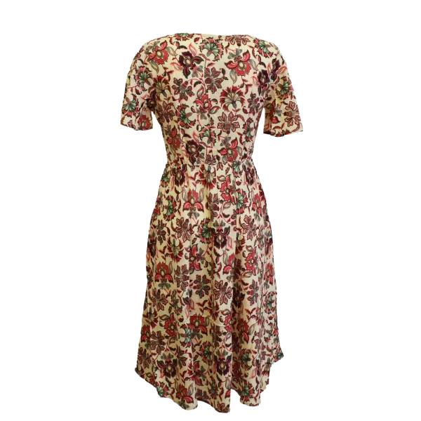 Robe Midi Viscose "Fleurs d'Orient"