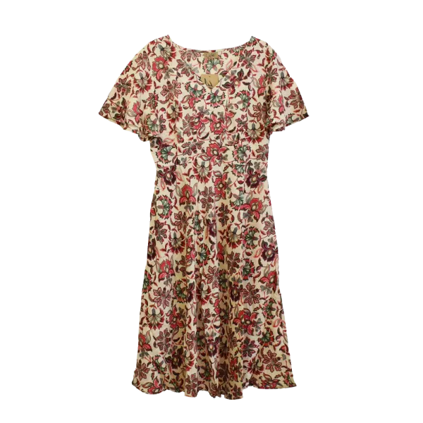 Robe Midi Viscose "Fleurs d'Orient"