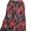 Jupe Longue en Voile Froissé "Aquarelle d'Orient"