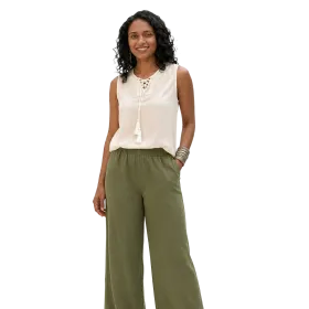 Top en Voile de Coton "Éclat Bohème" - Macramé et Pompons -