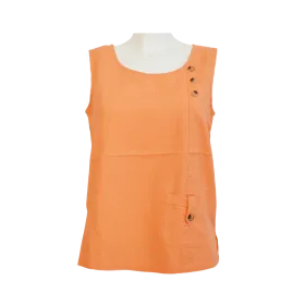 Top Débardeur Lin & Viscose "Douceur d'Été" - Boutons Coco -