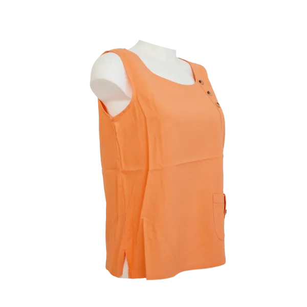 Top Débardeur Lin & Viscose "Douceur d'Été" - Boutons Coco -