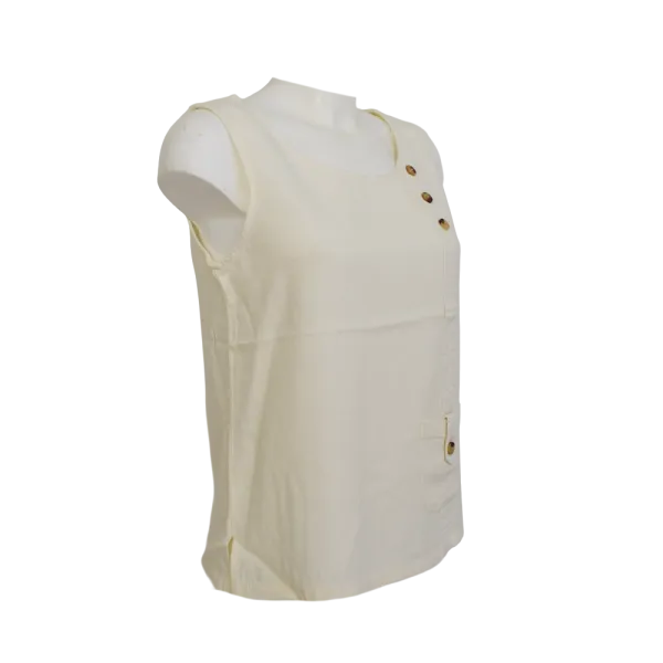 Top Débardeur Lin & Viscose "Douceur d'Été" - Boutons Coco -