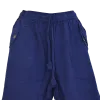 Pantalon en Coton Artisanal du Népal "L'Évasion" - Écru & Bleu Marine-