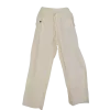 Pantalon en Coton Artisanal du Népal "L'Évasion" - Écru & Bleu Marine-