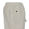 Pantalon en Coton Artisanal du Népal "L'Évasion" - Écru & Bleu Marine-
