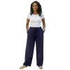 Pantalon en Coton Artisanal du Népal "L'Évasion" - Écru & Bleu Marine-