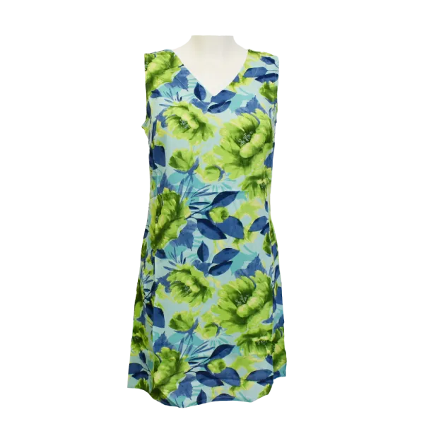 Robe Courte en Viscose "Bouquet de Printemps"