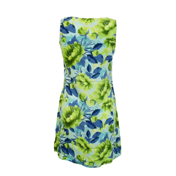 Robe Courte en Viscose "Bouquet de Printemps"