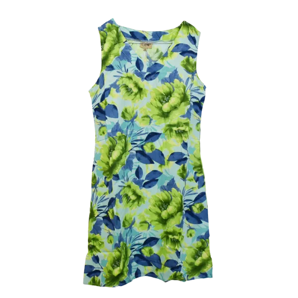 Robe Courte en Viscose "Bouquet de Printemps"