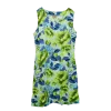 Robe Courte en Viscose "Bouquet de Printemps"