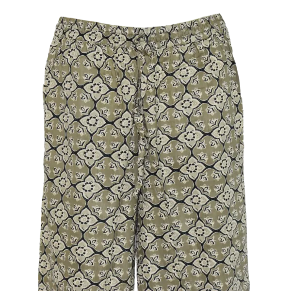 Pantalon en Coton Imprimé Graphique "Mosaïque Mandalas"