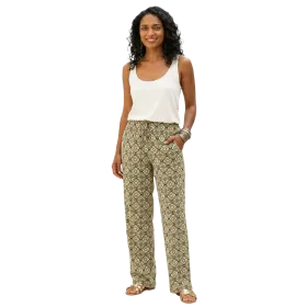 Pantalon en Coton Imprimé Graphique "Mosaïque Mandalas"