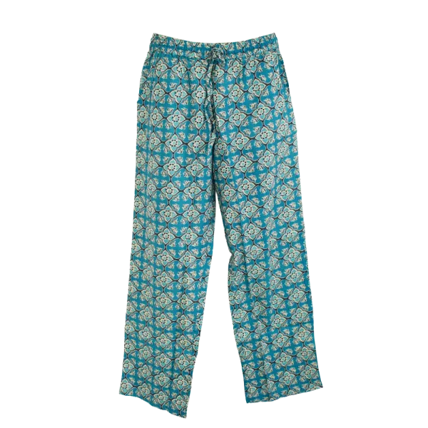 Pantalon en Coton Imprimé Graphique "Mosaïque Mandalas"