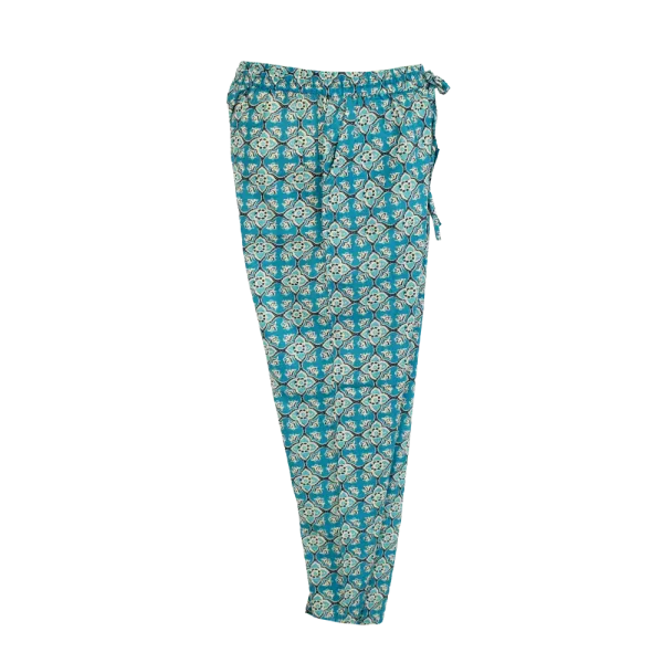 Pantalon en Coton Imprimé Graphique "Mosaïque Mandalas"
