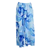 Pantalon Large en Viscose "Aquarelle Bleue" - Imprimé Floral