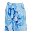 Pantalon Large en Viscose "Aquarelle Bleue" - Imprimé Floral