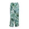Pantalon Large en Viscose "Oasis Émeraude" - Imprimé Floral -