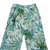 Pantalon Large en Viscose "Oasis Émeraude" - Imprimé Floral -