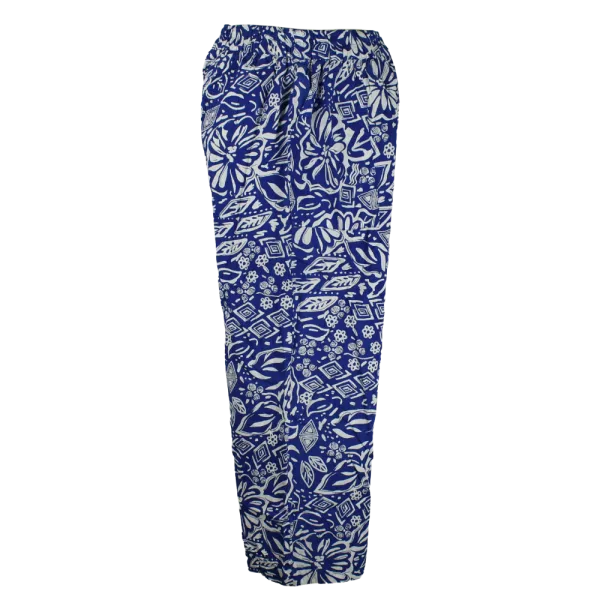 Pantalon Large en Viscose "Estampe Marine" - Imprimé Graphique