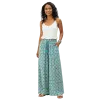Pantalon Large en Coton "Odyssée Turquoise" - Imprimé Graphique & Ethnique -
