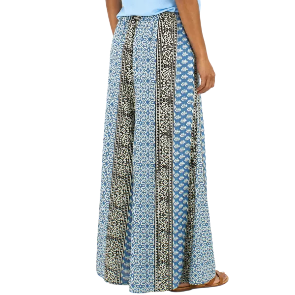 Pantalon Large en Coton "Odyssée Graphique" - Esprit Ethnique -