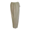 Pantalon Coupe Mixte Coton & Viscose "Brise d'Écru" - Effet Tramé Deux Fils -