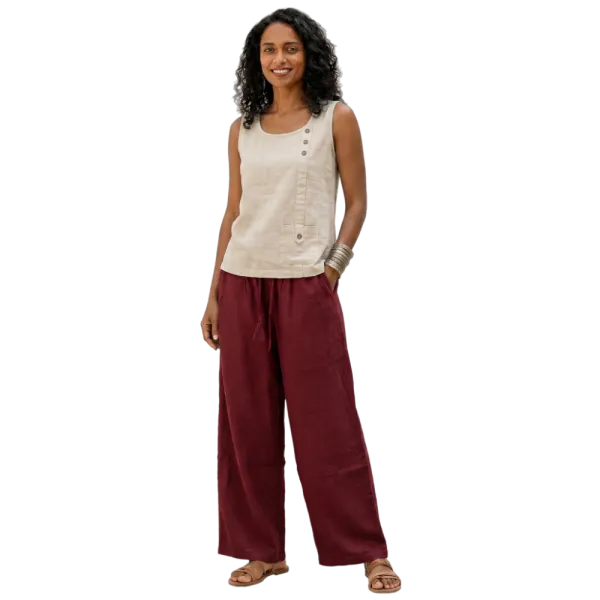 Pantalon Coupe Mixte Coton Artisanal du Népal "Le Nomade"