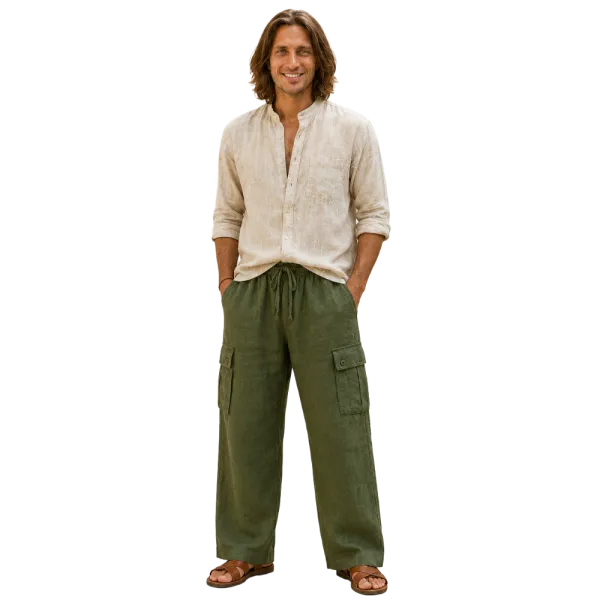 Pantalon Homme Coton Artisanal du Népal "L'Aventurier"