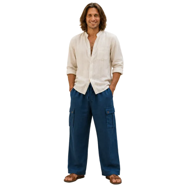 Pantalon Homme Coton Artisanal du Népal "L'Aventurier"
