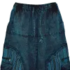 Sarouel Bohème Tie-Dye « Shivna » Bleu Pétrole - Coton Artisanal du Népal -