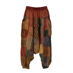 Sarouel Gufa Patch Délavé Multicolore - Coton Léger Artisanal