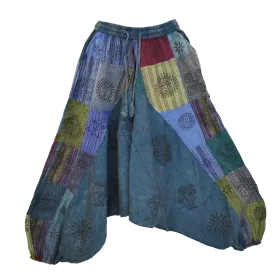 Sarouel Mixte Patchwork Coton Délavé « Block Print »