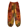 Pantalon Bouffant Coton Léger « Surya Patch » Orange-