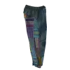 Pantalon Bouffant Coton Léger « Surya Patch » Bleu Pétrole -