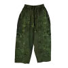 Pantalon Ample Tie-Dye « Forêt Mystique » Vert et Noir