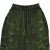 Pantalon Ample Tie-Dye « Forêt Mystique » Vert et Noir