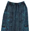 Pantalon Ample Tie-Dye « Forêt Mystique » Bleu Pétrole & Noir
